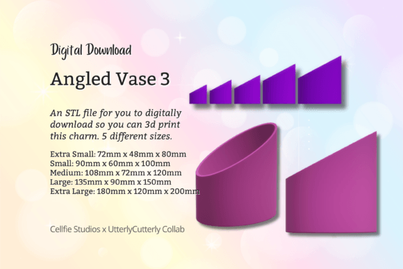 Angled Vase 3 STL File – A Modern Digital Design for Practical 3D Printing