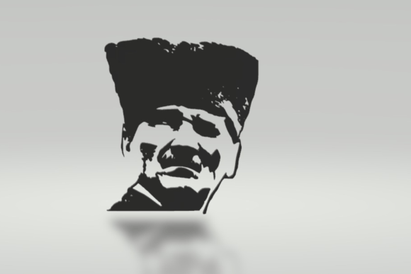 Ataturk Wall Portrait STL: A 3D Decorative Tribute