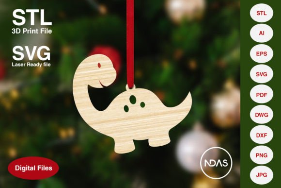 Brachio Baby Dinosaur Christmas Ornament: Creative, Customizable, and Full of Charm