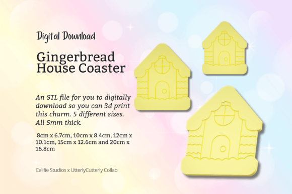 Christmas Gingerbread House Coaster STL: A Creative 3D Printing Opportunity