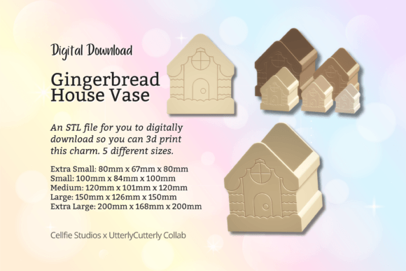 Christmas Gingerbread Vase Pot STL File: A Practical 3D Printing Choice