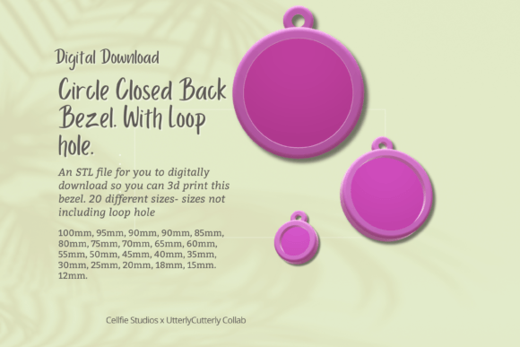 Circle 1 Closed Back Bezel STL File Guide