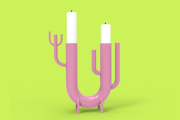 Cute Candelabrum Cactus 3D Printing: A Unique Home Decor Option
