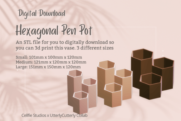 Elevate Your Space with the Hexagonal Pen Pot STL: A Guide to Modern 3D Printed Organization