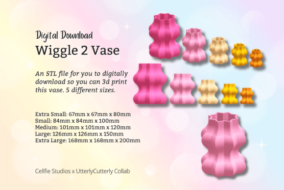 Exploring the Wiggle Vase 2 STL File - Digital Download for 3D Printing Enthusiasts