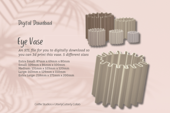 Eye Vase Planter Pot 1 STL File - Digita