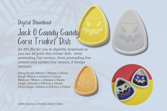 Jack O Candy Corn Dish STL File: Creative 3D Print Guide