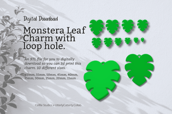Monstera Leaf Charm STL File with Loop H: Strategic Value for Creators and Entrepreneurs