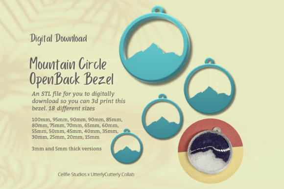 Mountain Circle 1 Open Back Bezel STL File