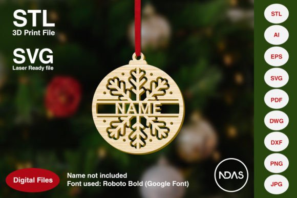 Personalized Name on Snowflake Ornament: A Creative Touch for Holiday Decor