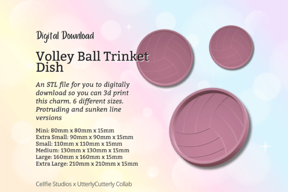 Revolutionizing Home Decor and 3D Printing: The Volley Ball Trinket Dish STL File - Digi