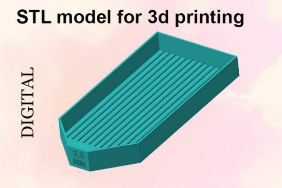 Rhinestone Sorting Tray 3.5mm STL File: A Practical Tool for Precision Crafting