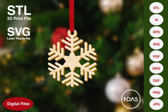 Snowflake Ornament 6c Design Asset Guide