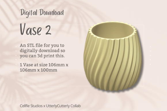 Unlocking Creativity and Commerce with the Vase STL File – Digital Download