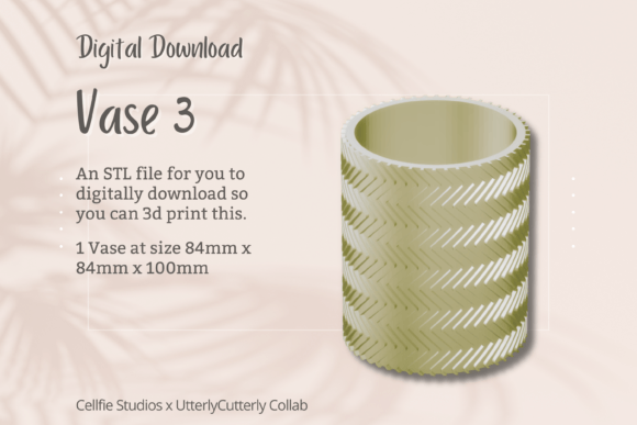 Vase 3 STL File – Modern 3D Print Design