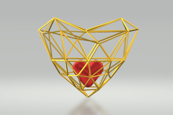You Are in My Heart: A Floating 3D Print for Valentine’s Day